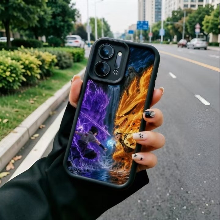 Capa Realme Note 80 Note 70 Note 70T Note 60 Note 60X Note 50 C100 5G C100 C100i GT 6 6T Naruto Sasuke Caixa de celular