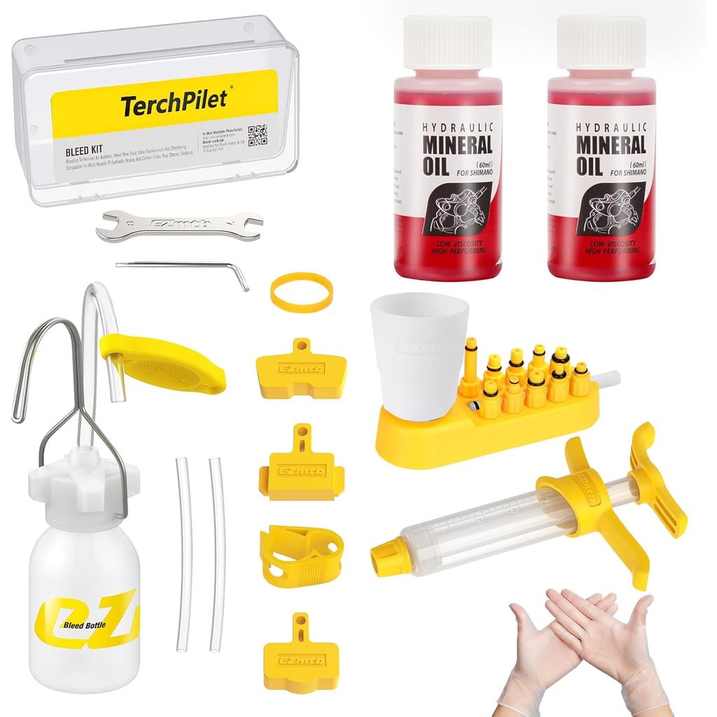 Kit de Sangria de Freios de Bicicleta para Freios a Disco Hidráulicos Shimano, TEKTRO, Conjunto de Serviço de Sangria de