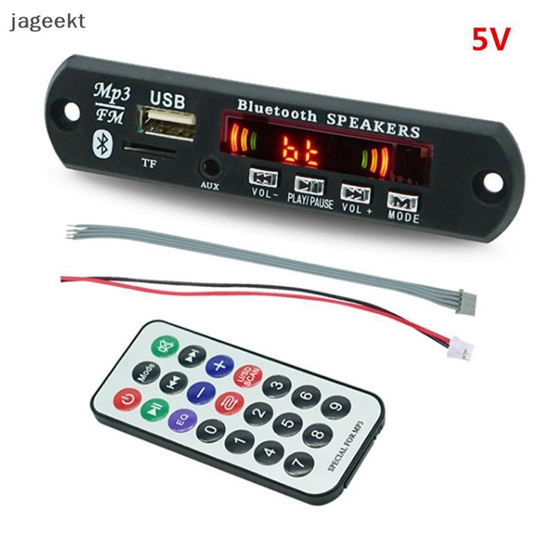 [jageekt] Placa MP3 Sem Fio 5.0 5V Áudio Para Carro USB TF Módulo De Rádio FM MP3 Player Com Controle Remoto BR