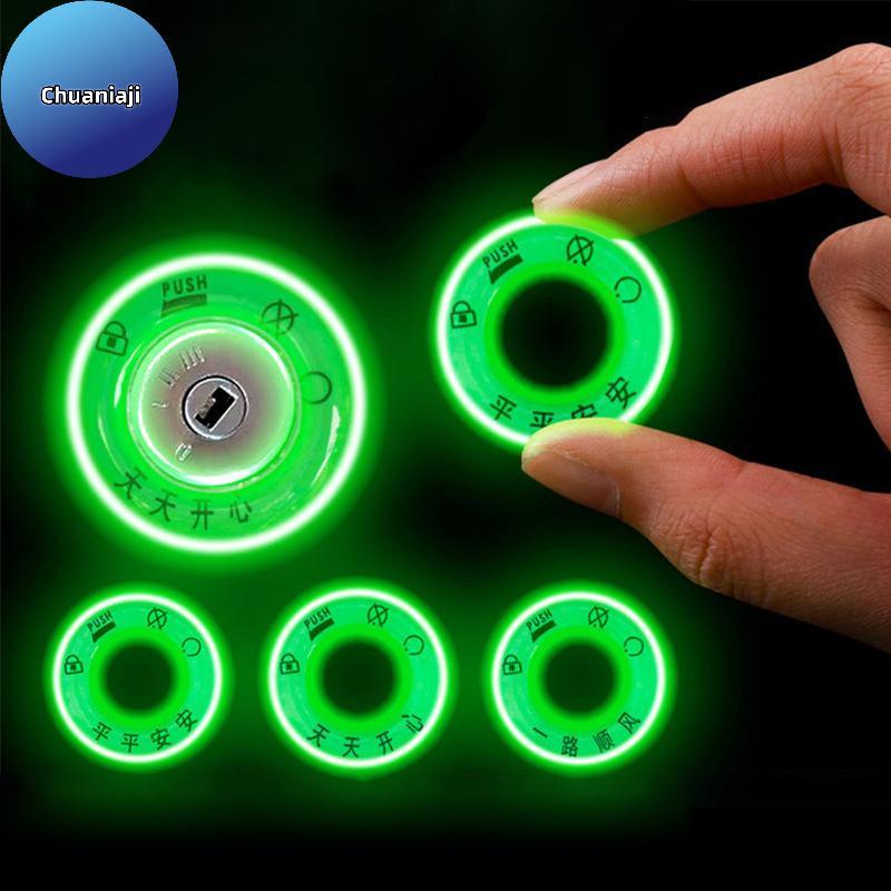 Chuaniaji 5 Pçs Motocicleta Carro Elétrico Luminoso Chaveiro Capa Stiers Decorativo Interruptor De Luz Anel Fluorescente