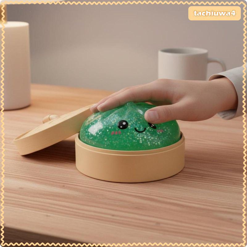[Tachiuwa3] Objeto De Jogo De Simulação Criativa Soft Gel Squeeze Dumpling Toy Slow Rising Fidget Para Terapia Manual Ex