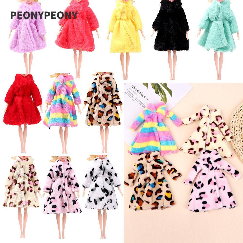 PEONY Sobretudo De Inverno Infantil Brinquedo Acessórios De Roupas Mini Vestido De Festa