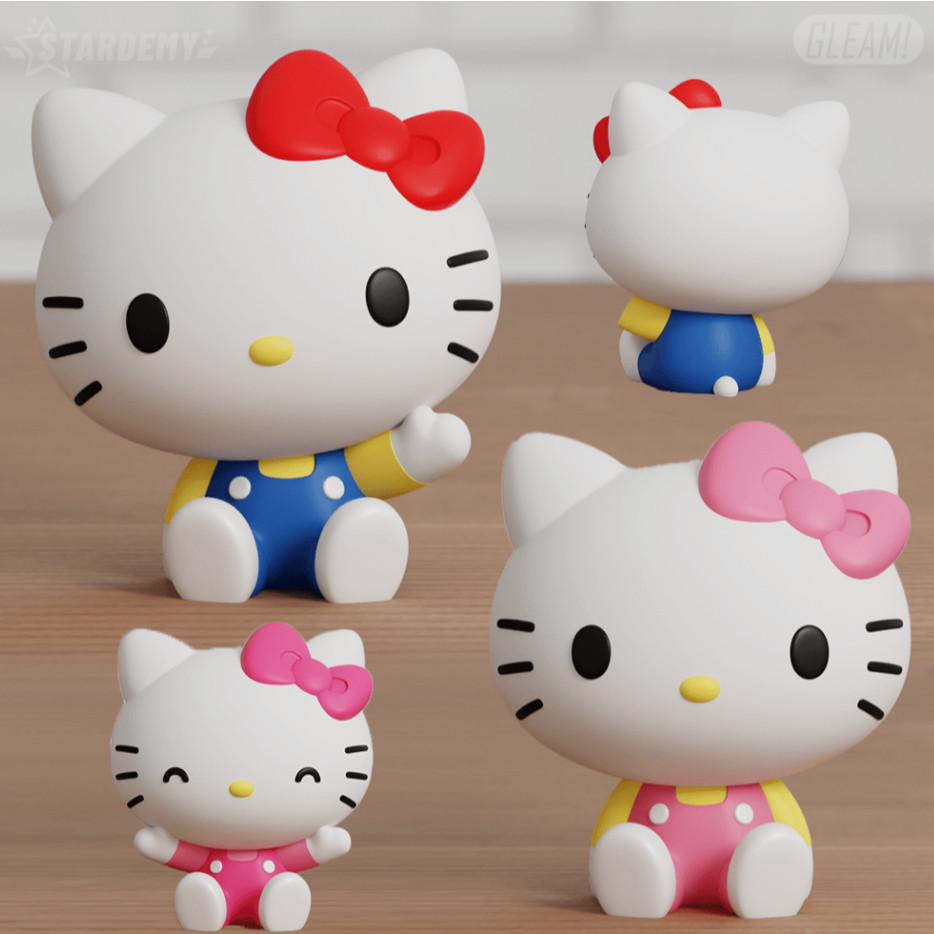 Miniaturas action figure Sanrio hello kitty chibi 6 cm - boneco colecionável hello kitty