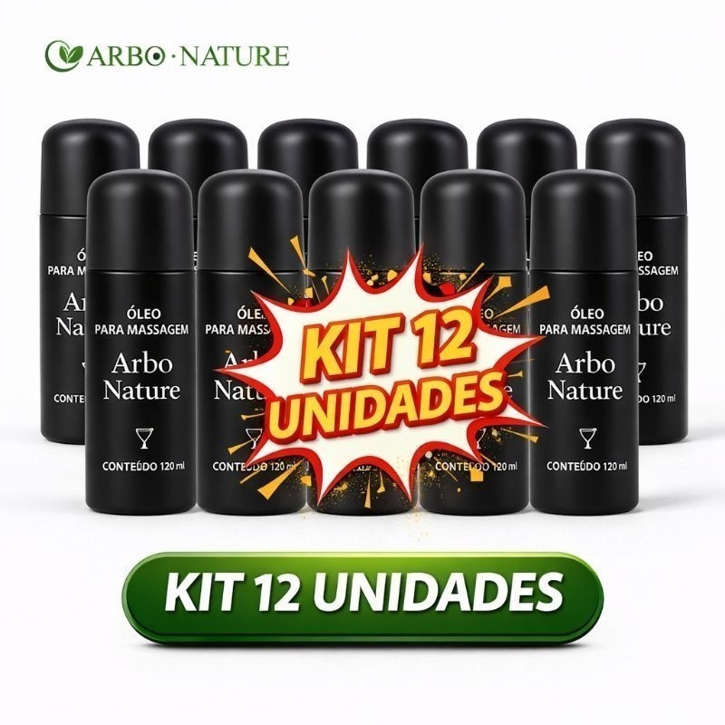 Kit 12 Óleo Para Massagem ARBO NATURE 120ml