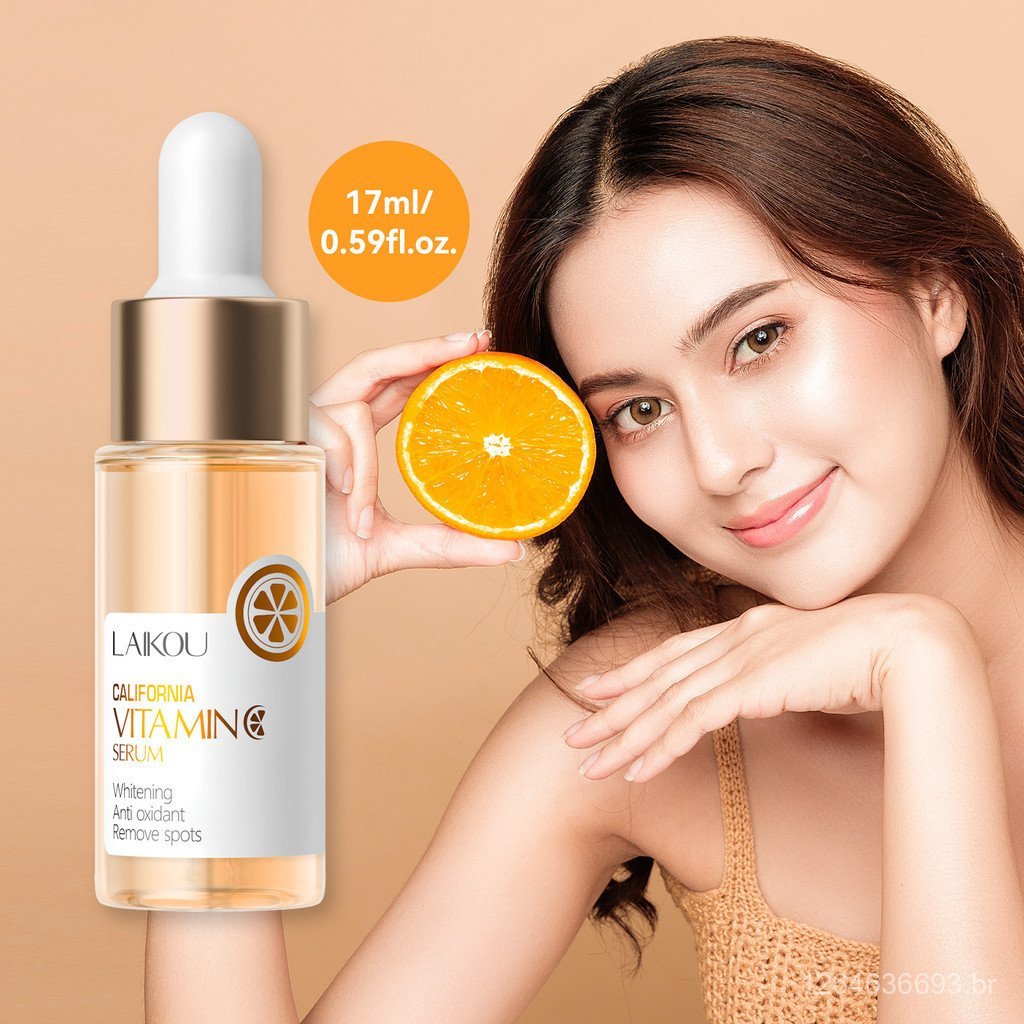 Sérum Facial de Vitamina C LAIKOU VC Clareador Anti-Envelhecimento, Anti-Manchas e Hidratante 17ml