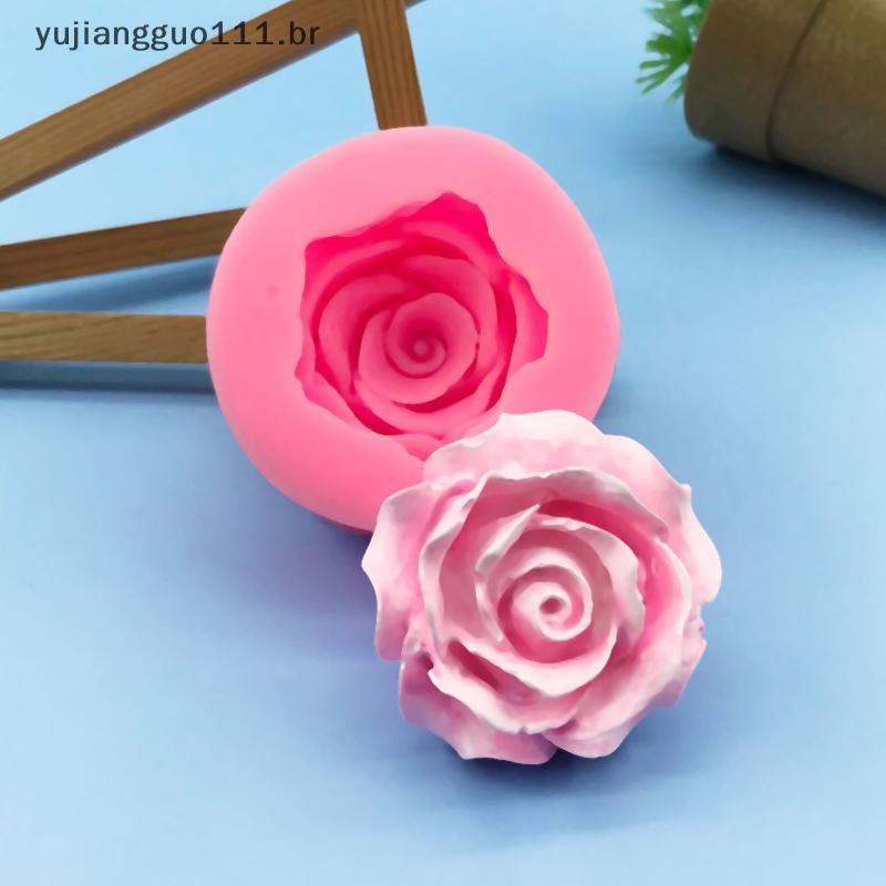 # Novo 3D Lindas Rosas Molde De Silicone DIY Ferramentas De Decoração De Bolo De Chocolate Fondant Casamento Flores Sabã