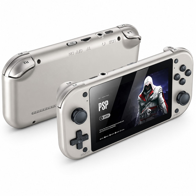 M17 Console Retrô Portátil 4.3 IPS com Joystick 3D Suporte 26 Emuladores Clássicos