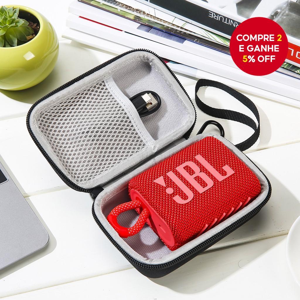 Bolsa de Armazenamento e Transporte EVA para Caixa de Som JBL GO3 GO 3
