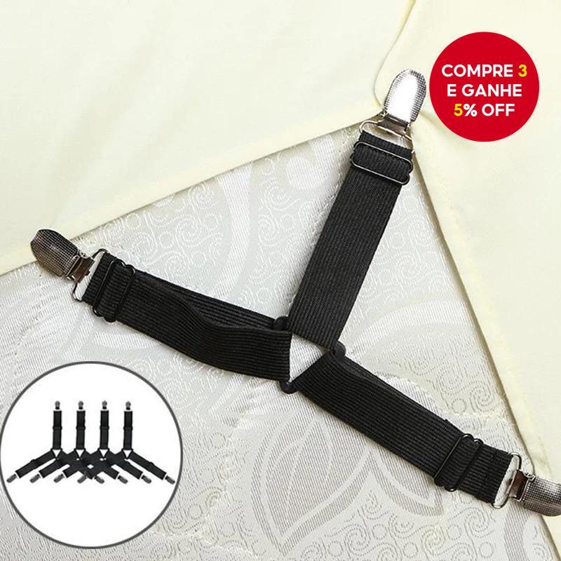 4Pcs/lot Fixadores de Lençóis Ajustáveis para Capa de Colchão e Organizador Doméstico