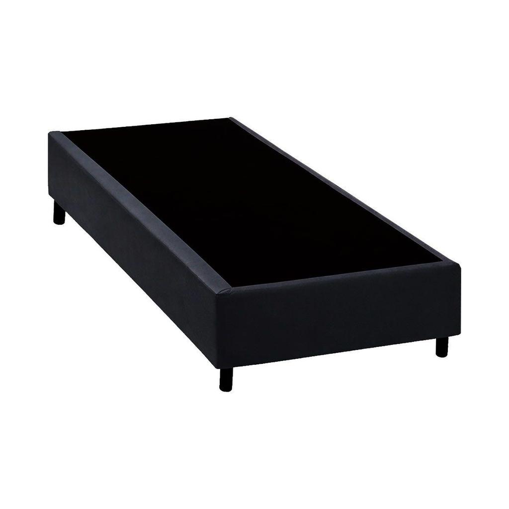Cama Box Base Solteiro Universal Courano Black (78x188x20) - Costa Rica