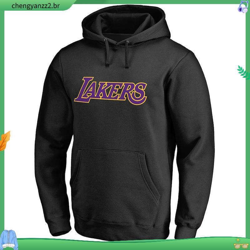 Blusa Basquete Moletom Lakers Los Angeles Casaco Esporte Com Capuz