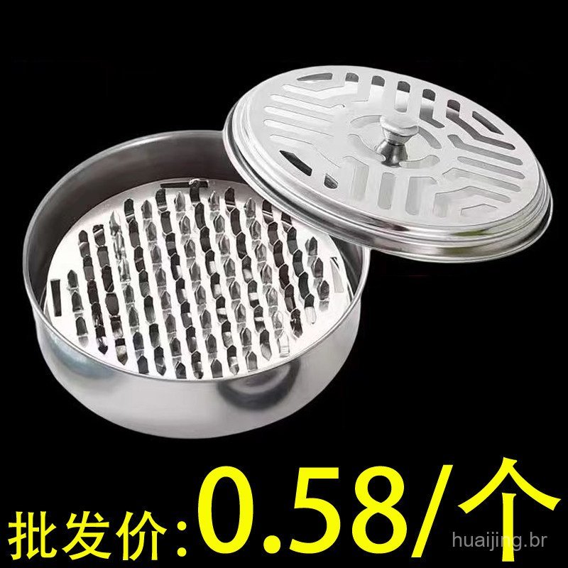 Suporte para incenso anti-mosquito para uso doméstico com tampa, coletor de cinzas, à prova de fogo e anti-queimaduras,