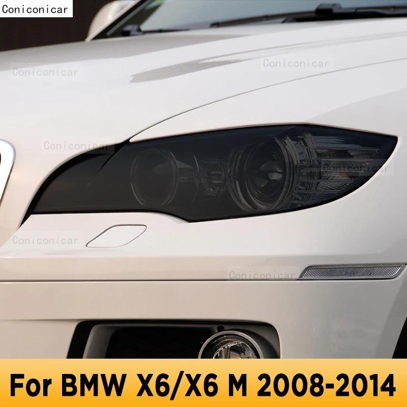 Para BMW X6 M 2008-2014 Farol Exterior Do Carro Anti-Risco Frente Lâmpada Matiz TPU Película Protetora Capa Acessórios D