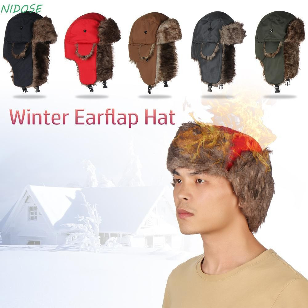 NIDOSE Ushanka Russa, Chapéu Quente para o Inverno ao Ar Livre 67ZR