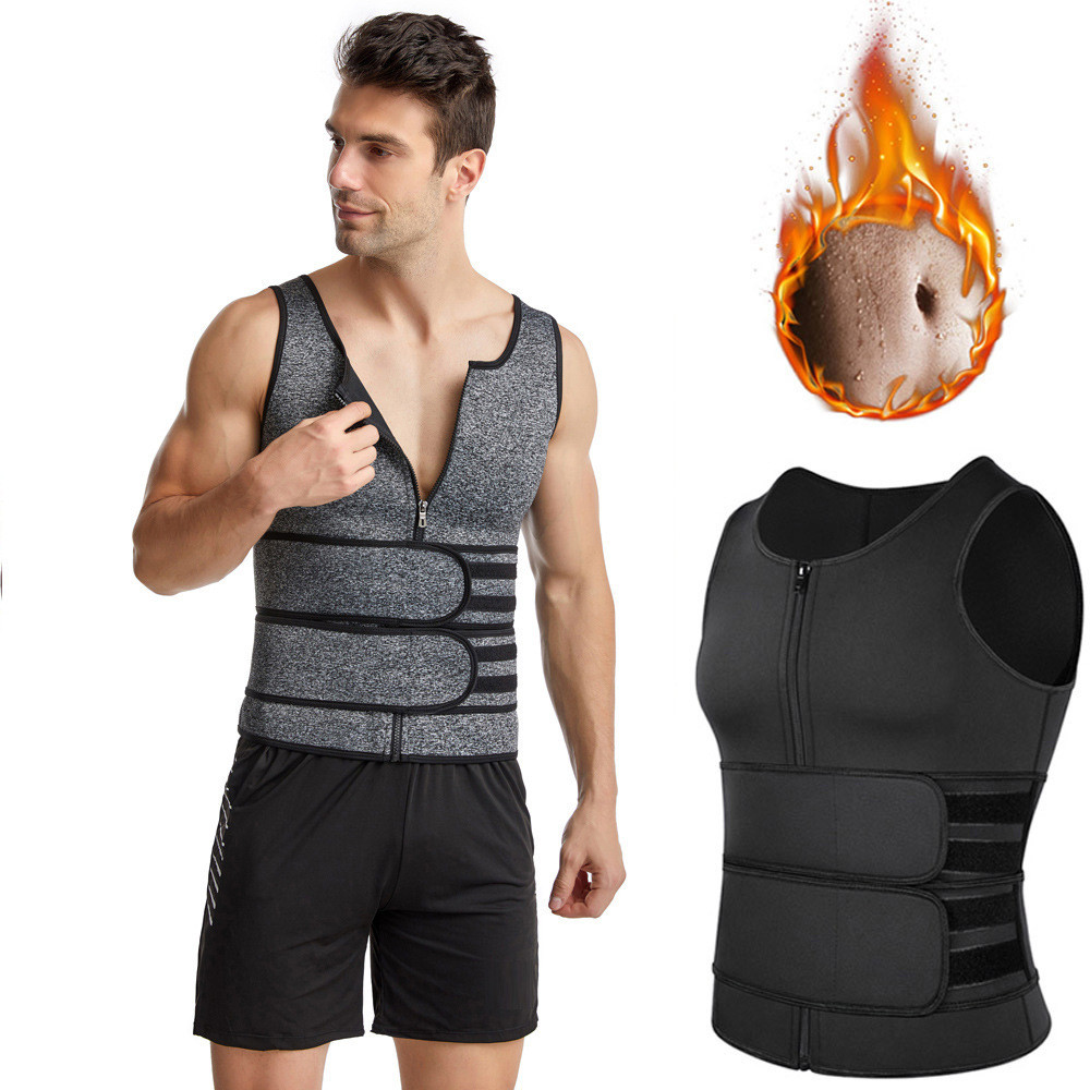 Homens barriga-estreito colete corpo-breasted duplo breasted Shapewear fixo cerveja barriga escondendo carne calor conce