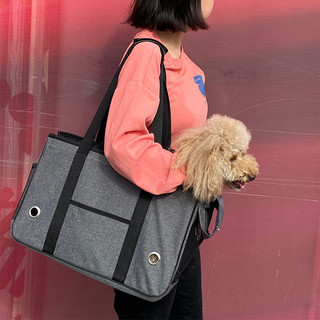 Mochila para cachorro de pelúcia, bolsa para passeio de cachorro Semi-fechada, bolsa portátil para cachorro, bolsa de vi
