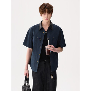 CHICERRO Sicilian Roupas Masculinas Estilo Americano Ruffian Bonito Ferramentas Avião Botão Camisa de Manga Curta Menino