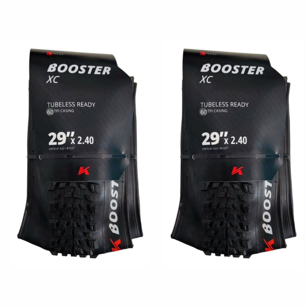 Par de Pneus Mtb Kenda Booster Xc Elite 29x2.40 Kvl 60tpi Tb