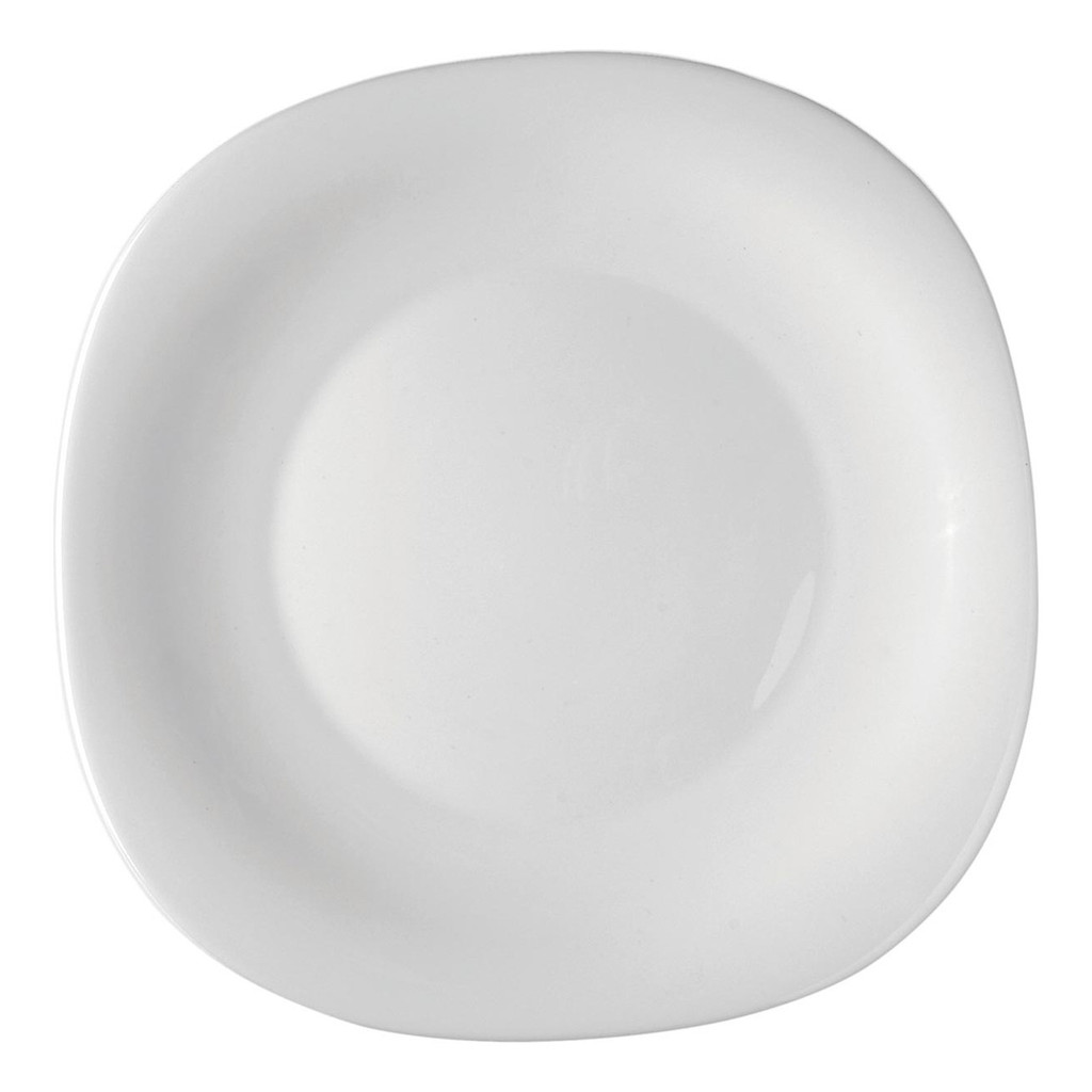 BORMIOLI ROCCO PARMA PRATO RASO 2x27x27cm VIDRO TEMPERADO BRANCO 6 PEÇAS