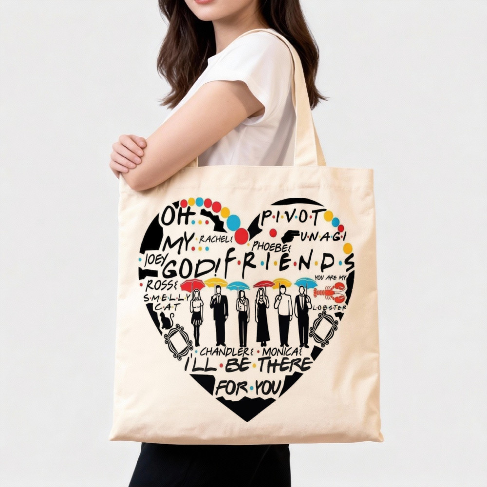 Detalhes do Bag Com Estampa de Coração da Série Friends Para Presente Fã