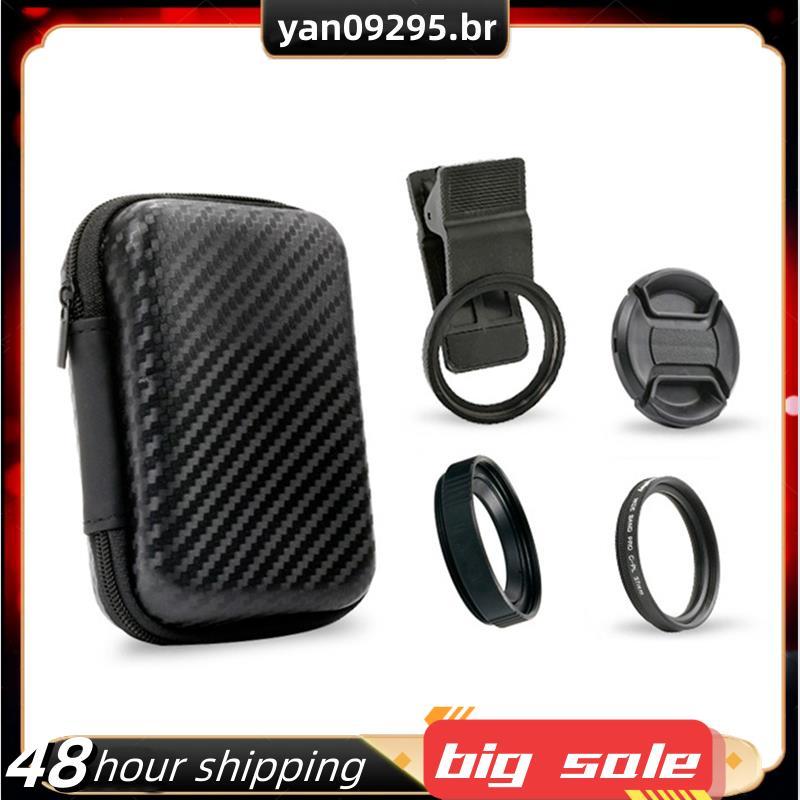 Lente Macro De Telefone Profissional HD Walking Way 4K 20X 37MM Filtro De Fotografia Close-Up Para Foto De Smartphone