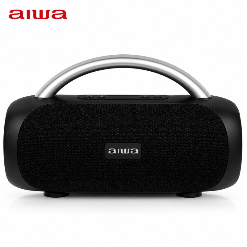 Caixa Som Speaker Aiwa AWS10BTB 30 watts PMPO 20W RMS  com Bluetooth Auxiliar - Preto