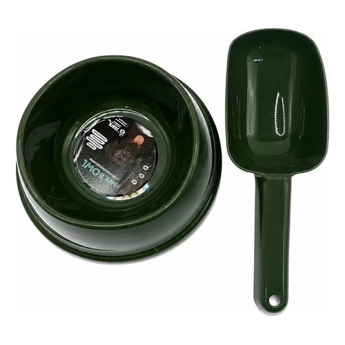 Kit Comedouro Cachorro Pequeno 350ml Com Pá Para Ração N/a Verde-escuro