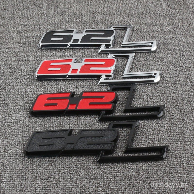Novo produto adequado para modificação de picape Ford F-150, adesivo de emblema traseiro, adesivo lateral de porta 6.2L,