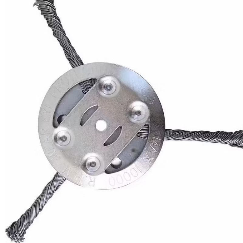 Disco de Aço Trançado para Roçadeira – Cabeçote Reforçado para Corte de Mato
