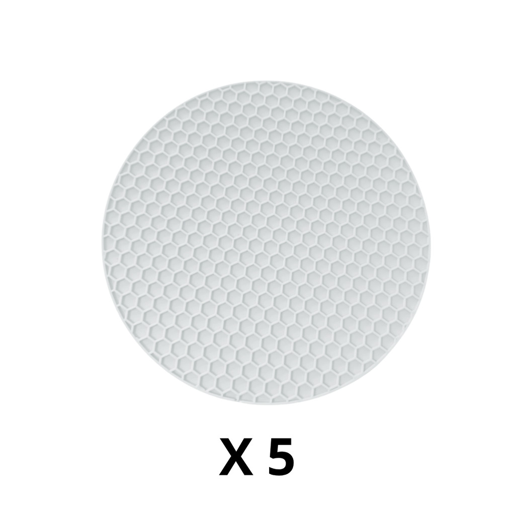 kit 5 Descanso de Panela Silicone Antiaderente Suporte Porta Panela Quente