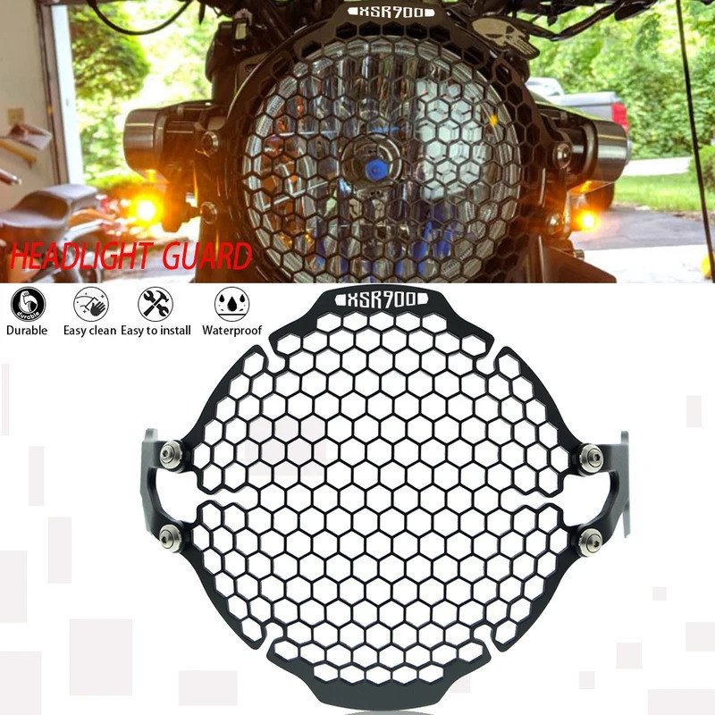 Motocicleta Vintage Farol Protetor Grill Cabeça Luz Capa Da Lâmpada Para Yamaha XSR900 2016 2017 2018 2019 2020 2021 XSR