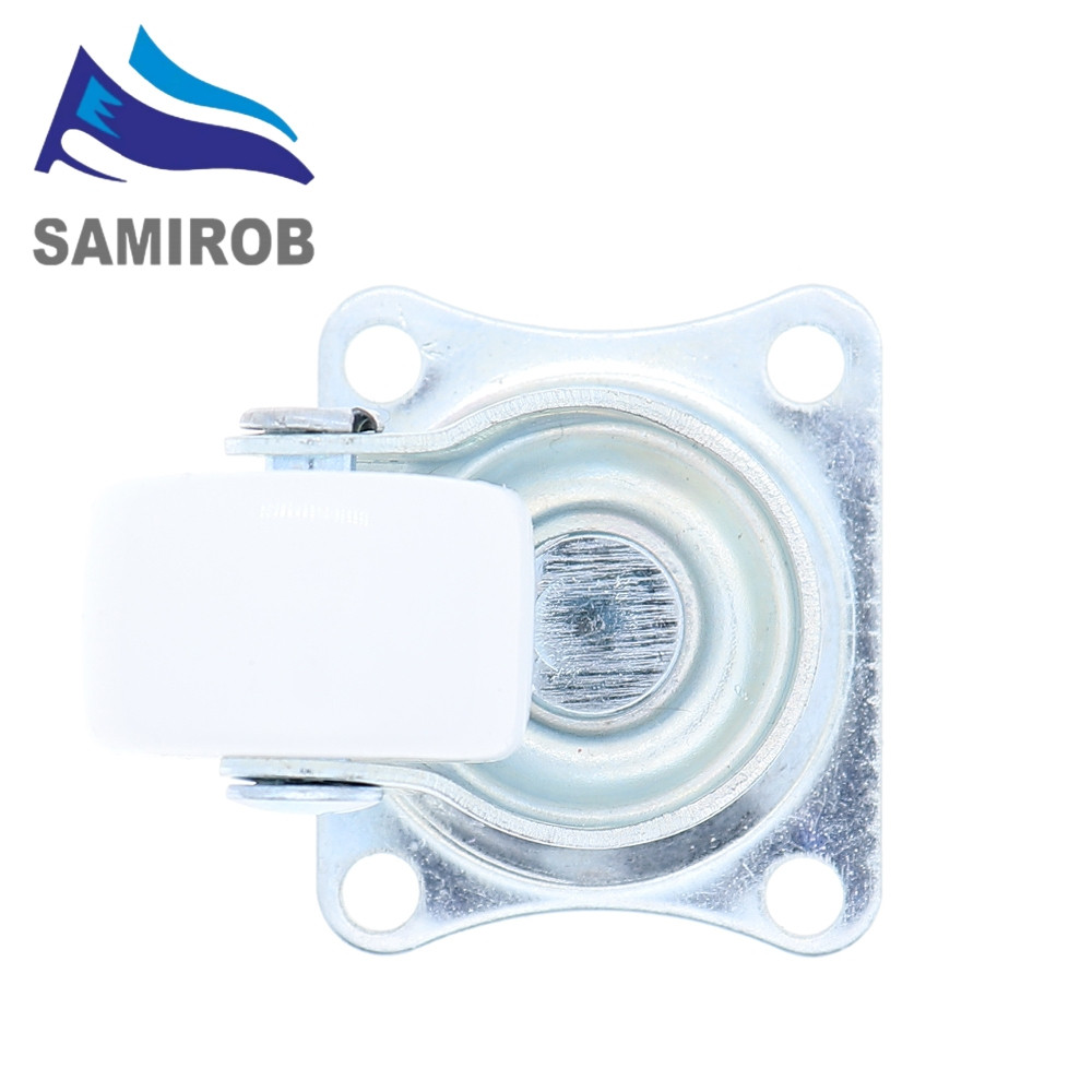 Diâmetro Superior 25mm Da Roda De Nylon Dos PP Do Rodízio Giro Retângulo Carro Inteligente