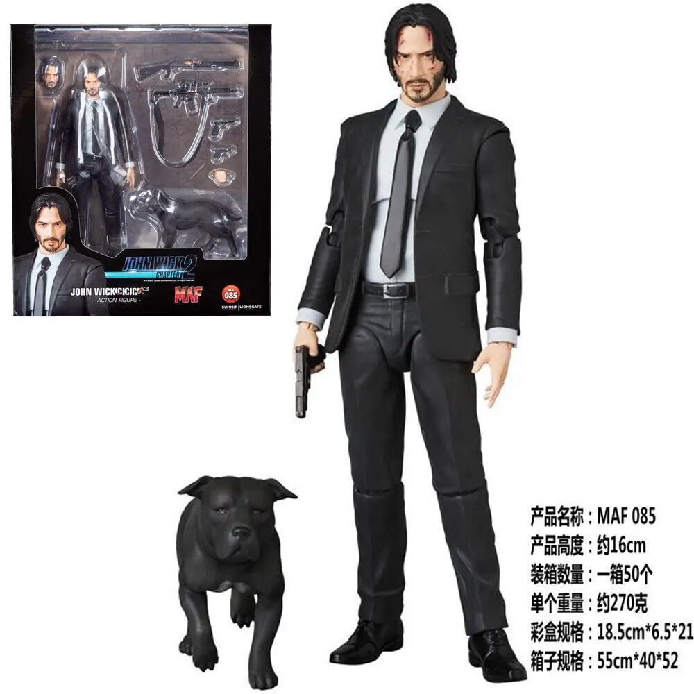 MAFEX085 Fast Hunt John Wick Hand Joint Modelo Móvel Ornamentos Periféricos Boneca Presente