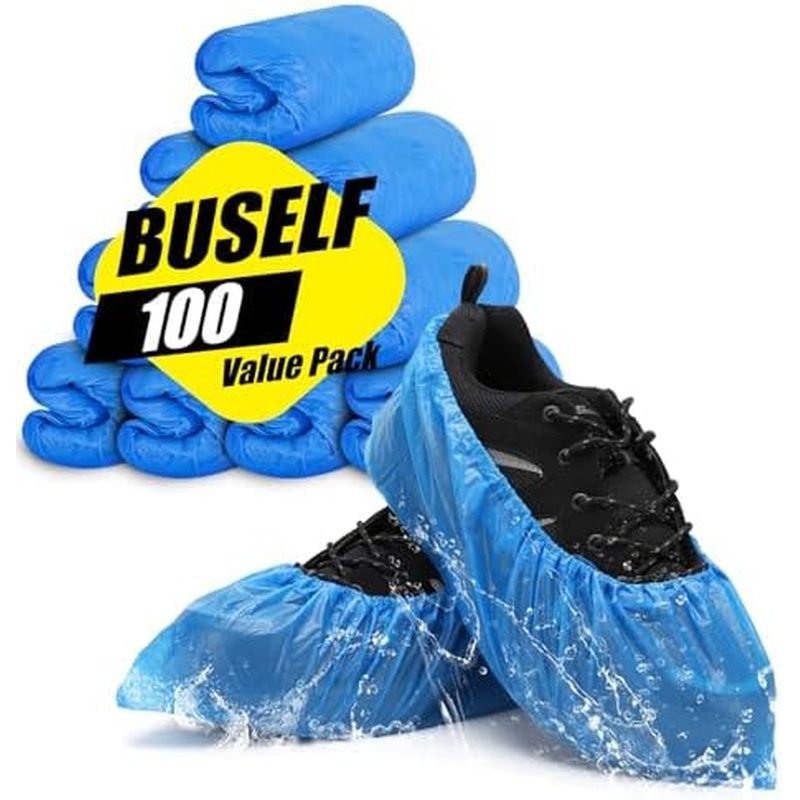200 & amp ; Tamanho Impermeável Reciclável Sapato Dentro De Casa Protetores De Bota Antiderrapante (100 Capas Serve Para