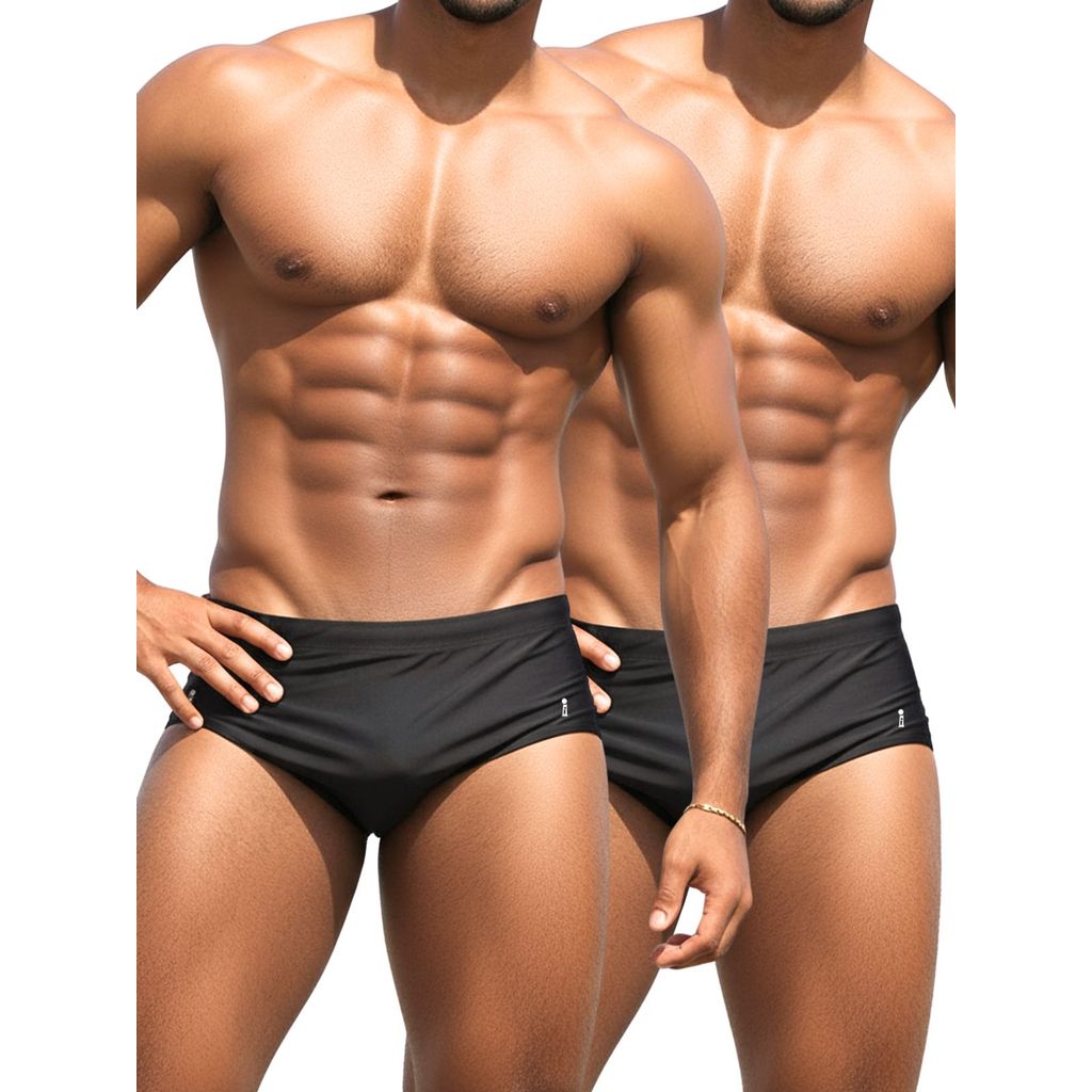 Kit 2 Sunga Sungão Ultra Com Bojo Removível Masculina Moda Praia Verão Estilo Resort Bienpati