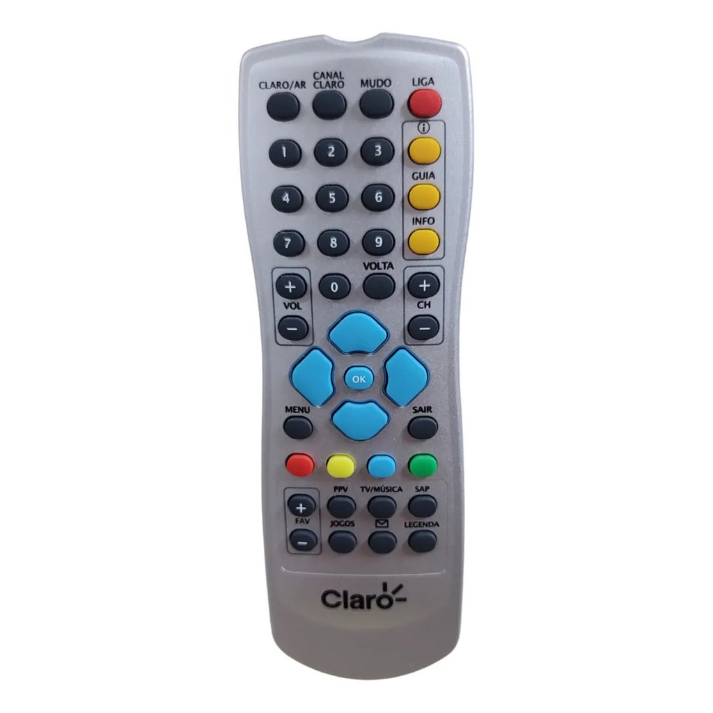 Controle Compatível Com  Receptor Claro Via Satélite.
