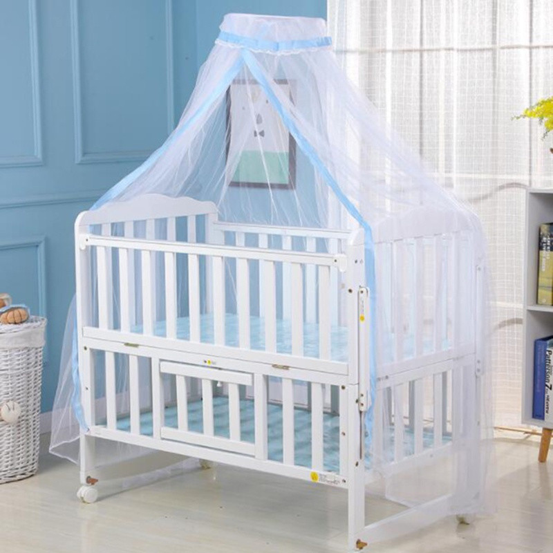 Berço Do Bebê Mosquiteiro Dobrável Dossel Cúpula Cama Net Crianças Princesa Tenda Proteção Contra Insetos Capa