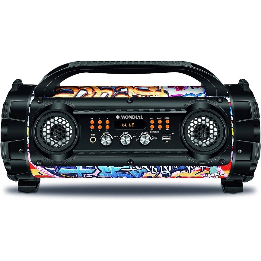 Caixa de Som Amplificada Mondial, Thunder Street, Bivolt, 100W RMS - MCO-08
