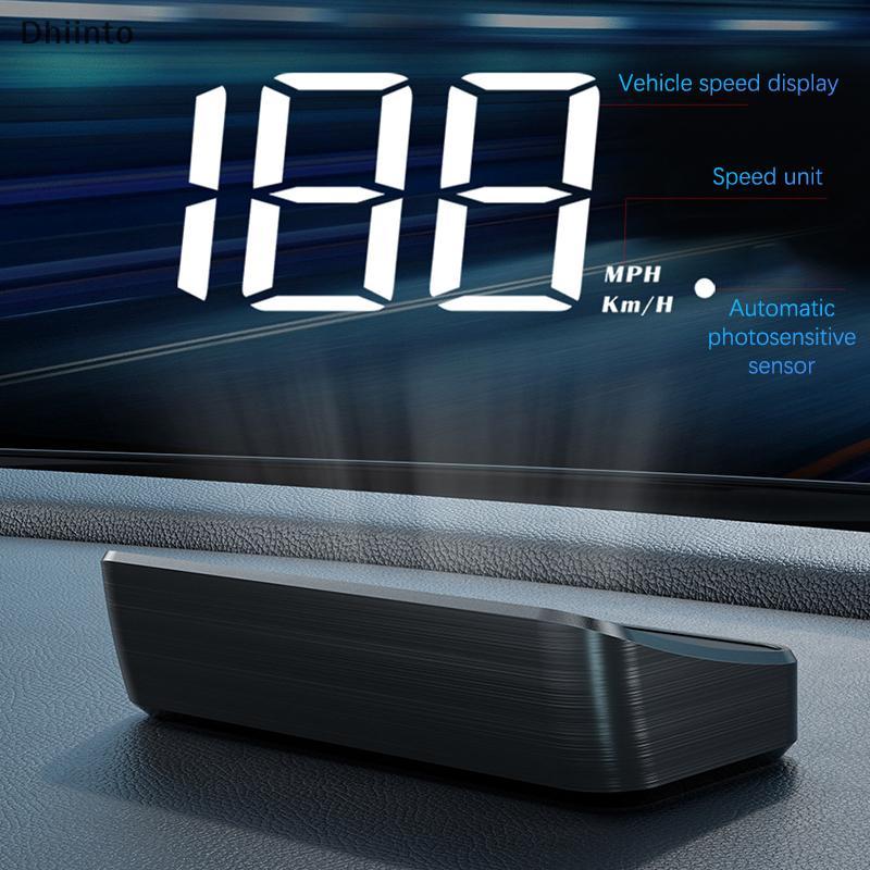 [Dhiint] Velocímetro De Carro HUD GPS Head Up Display Medidor De Velocidade Digital Projetor De Pára-Brisa Para Veículos