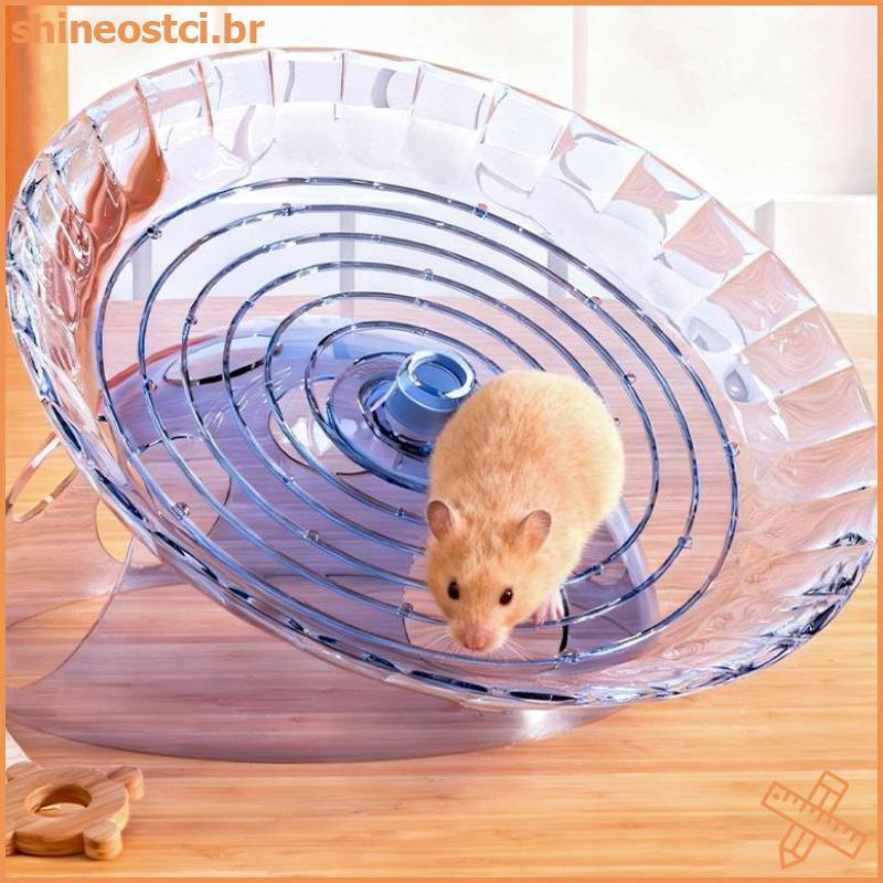 SHINE Hamster Disco Voador Correndo Roda Cinta Evitar Casa Urso Dourado Frisbee De Corrida Brinquedo Pequenos Suprimento