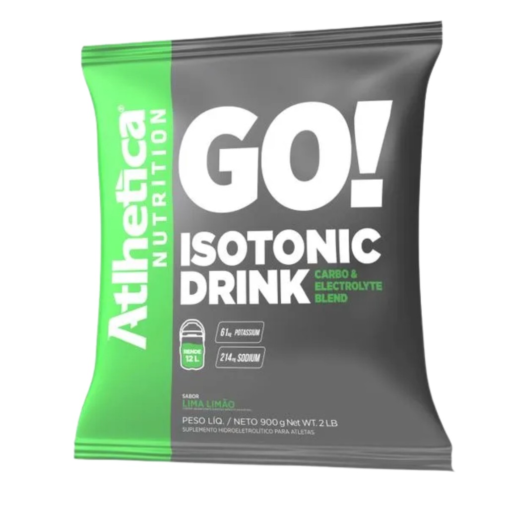 Go! Isotonic Drink 900g Atlhetica Nutrition Sabor Lima Limão