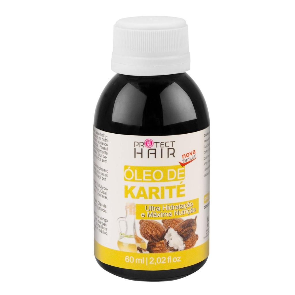 Óleo Vegetal de Karité 60ml para umectação capilar Protect Hair
