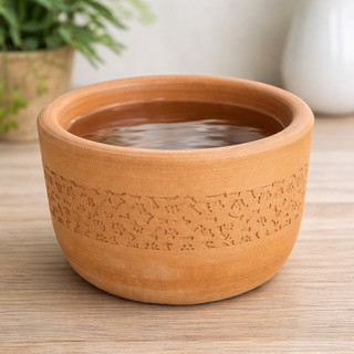 BEBEDOURO E COMEDOURO DE BARRO  PARA PET 3 Litros