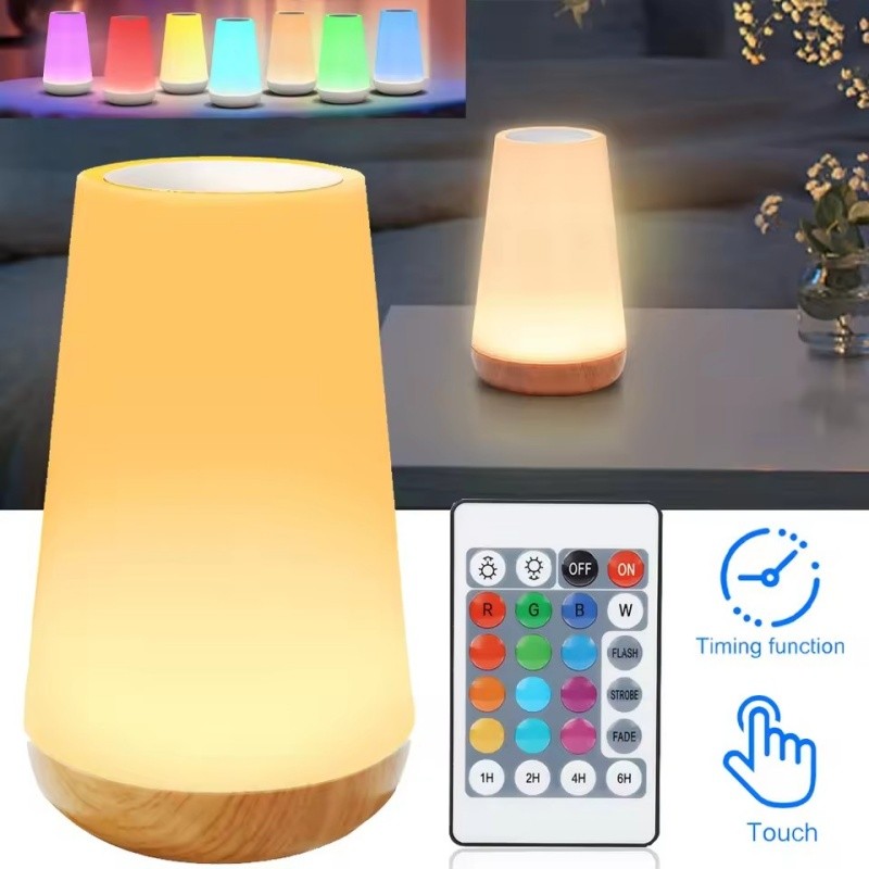 13 Cores Luz Noturna Ajustável Dormitório Quarto-Casa Lâmpada De Dormir Controle Remoto Temporização Desligamento Multim