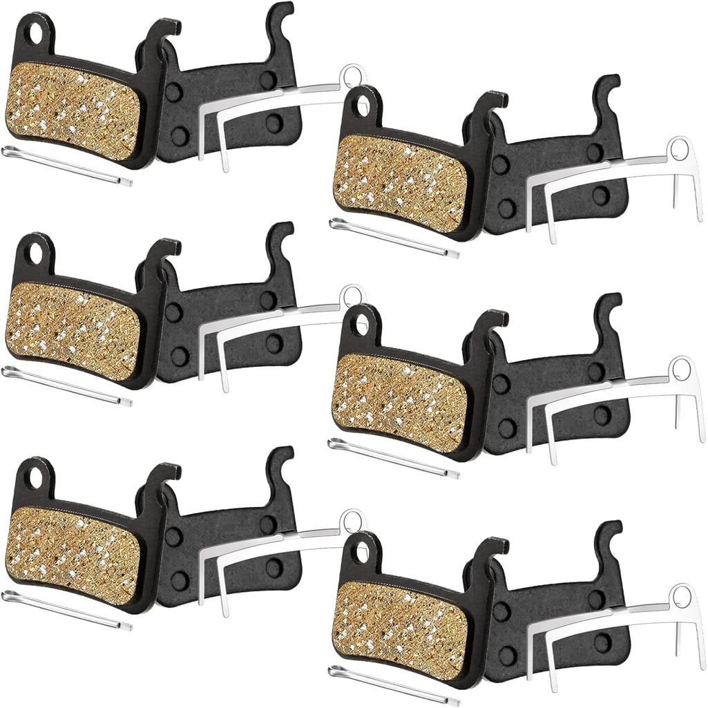 Hestya 6 Pares de Pastilhas de Freio para Bicicleta, Pastilhas de Freio de Resina Compatíveis com Shimano Deore Xt Xtr L