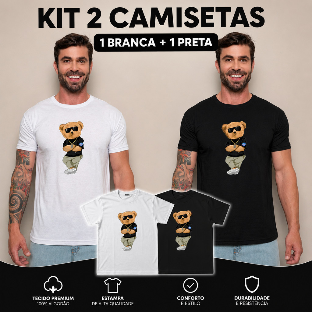 kit  Camiseta Unissex Poliéster Masculina Algodão 30.1 Estampada lmprimir Original Masculina basica