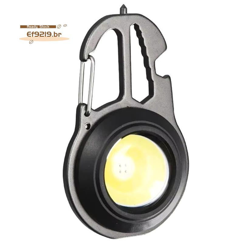 [Oferta Especial E] Lanterna Portátil Chaveiro Luz COB Multifuncional Mini LED De Trabalho Pequena Para Acampamento Ao A