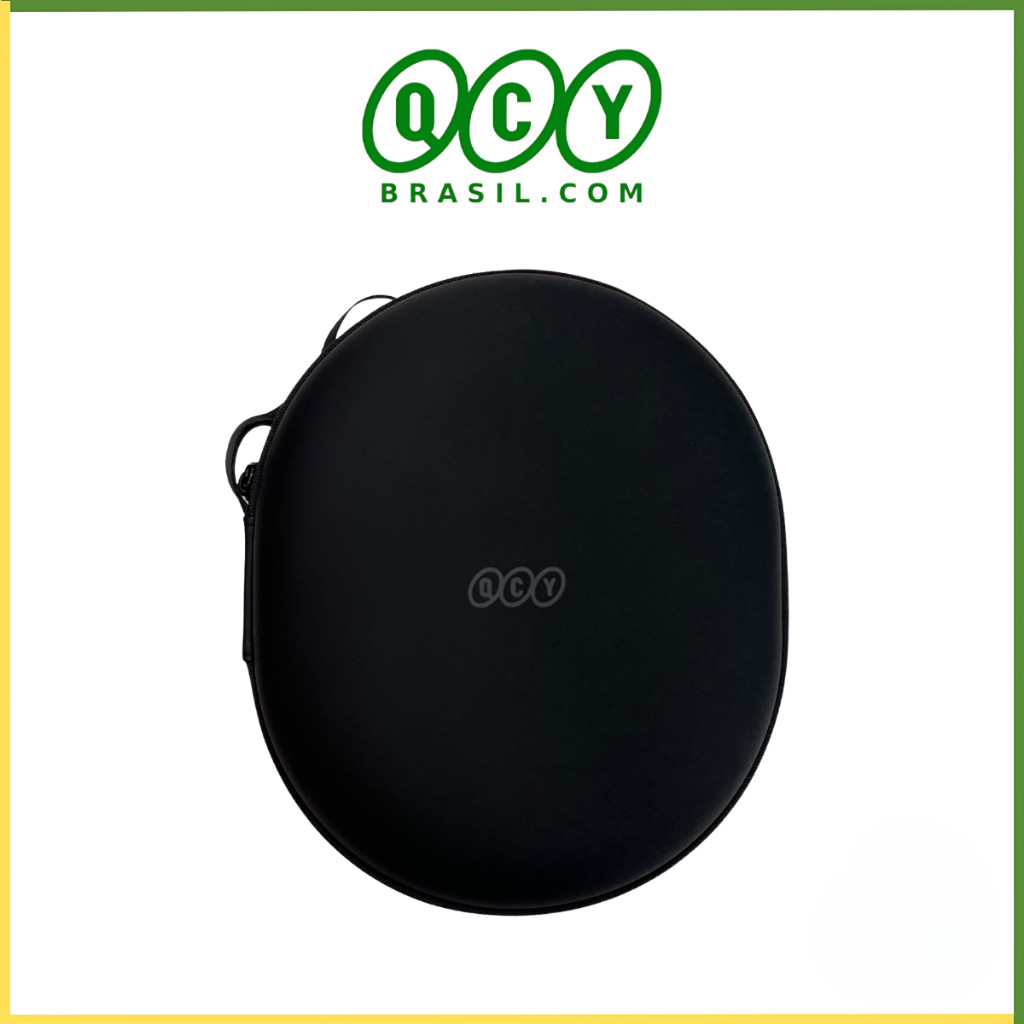 Case de Armazenamento Headset QCY, Rígido para Viagem, Compacto, Contra Choque e Impacto em EVA