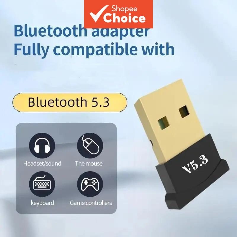 Adaptador USB Bluetooth 5.3/5.4 Sem Fio Receptor/Transmissor para Computador de Mesa, Mouse e Fone de Ouvido