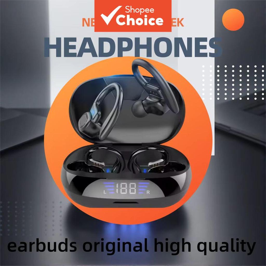 Fones de ouvido Bluetooth com display LED SP106M, fones esportivos portáteis com carregamento, latência baixa e zero